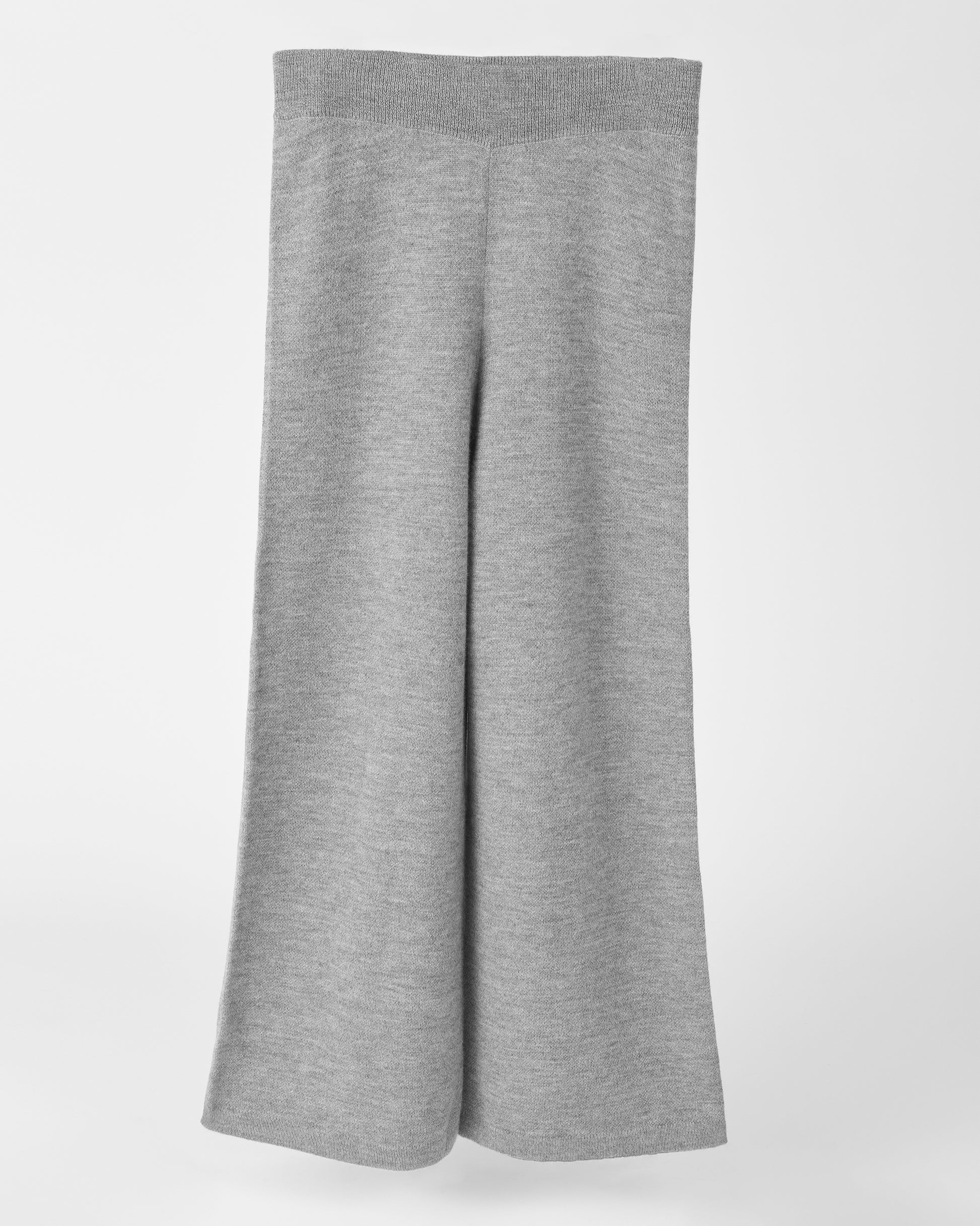 Gray royal alpaca knit pants