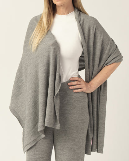 Royal Alpaca Shawl - Gray