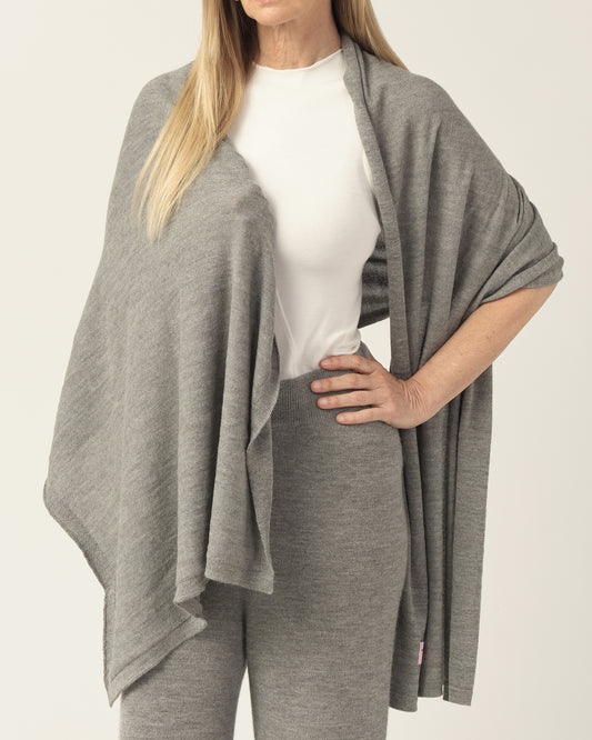 Royal Alpaca Shawl - Gray