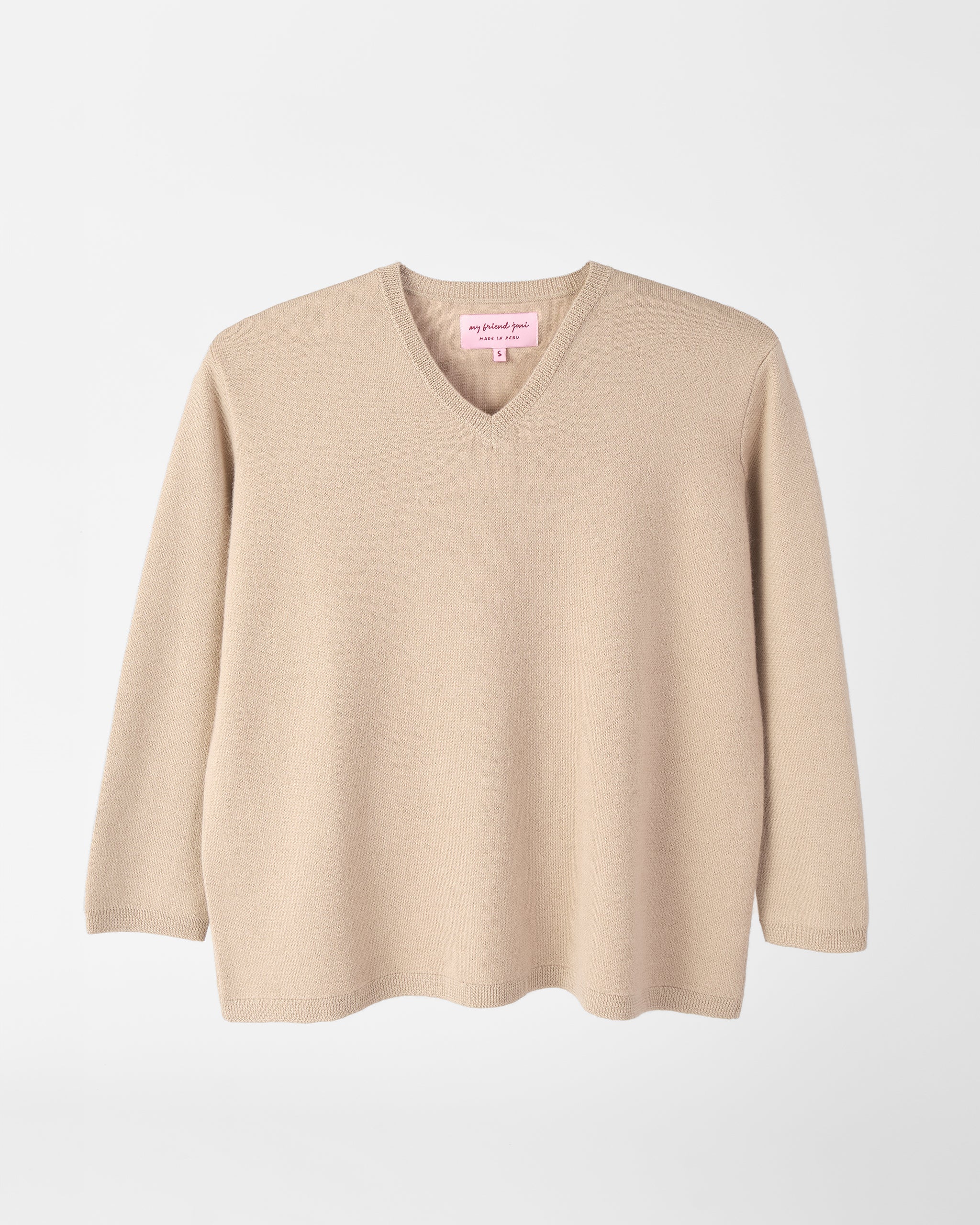 Dual-Knit Royal Alpaca Sweater - Sand – My Friend Joni